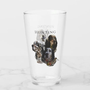 English Setter , woodcock hunting Glass