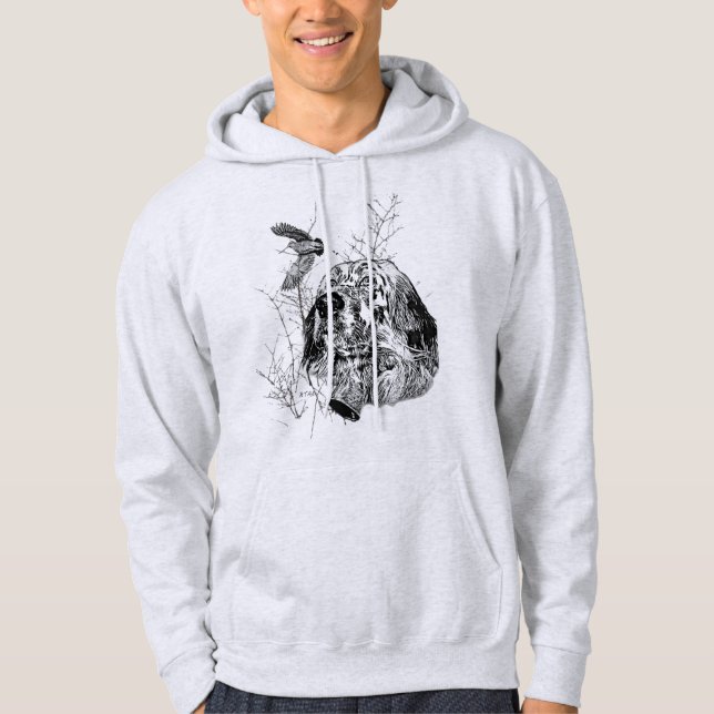 English Setter , Woodcock hunting Hoodie (Front)