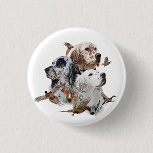 English Setters  3 Cm Round Badge