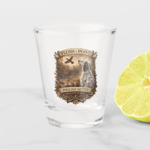 English Setters Shot Glass