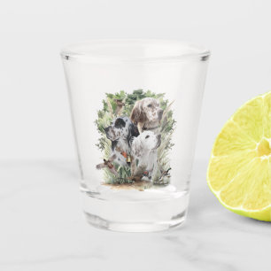 English Setters  Shot Glass