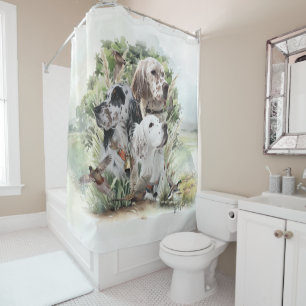 English Setters  Shower Curtain