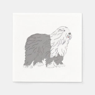 English Sheepdog Napkin