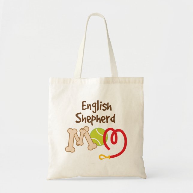 English Shepherd Dog Breed Mum Gift Tote Bag (Front)