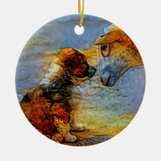 English Shepherd Ornament (two sided)