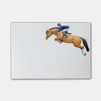 English Show Jumper Horse Post It Notes