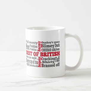 English slang on the St George's Cross flag Coffee Mug