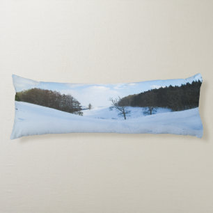 English Snow Valley - Personalised Body Cushion