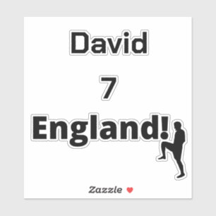 English Soccer Player customisable 