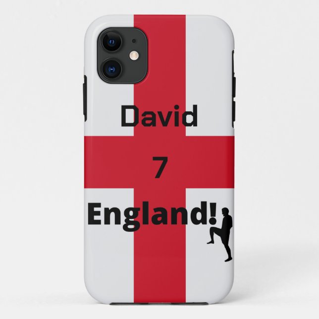 English Soccer Player customisable  Case-Mate iPhone Case (Back)