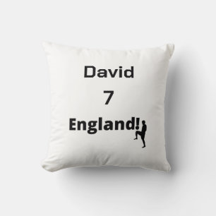 English Soccer Player customisable Cushion