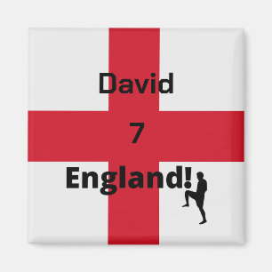 English Soccer Player customisable Magnet