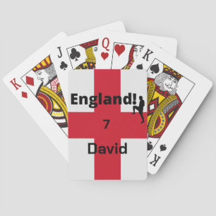 English Soccer Player customisable Playing Cards