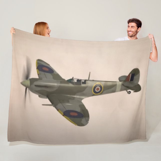 ENGLISH SPITFIRE FLEECE BLANKET (In Situ)