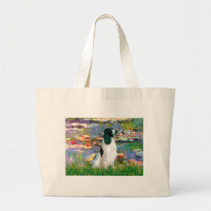 English Springer 7 - Lilies 2 Large Tote Bag