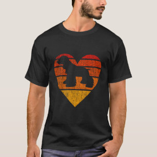 English Springer Cocker Spaniel Spaniel Dog Retro  T-Shirt