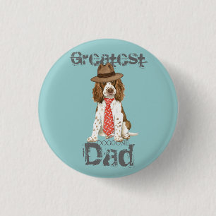 English Springer Dad 3 Cm Round Badge