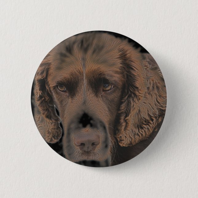 English Springer Dogs 6 Cm Round Badge (Front)