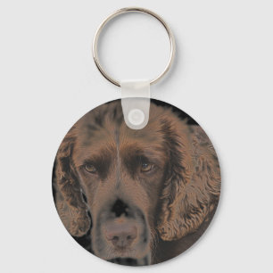 English Springer Dogs Key Ring