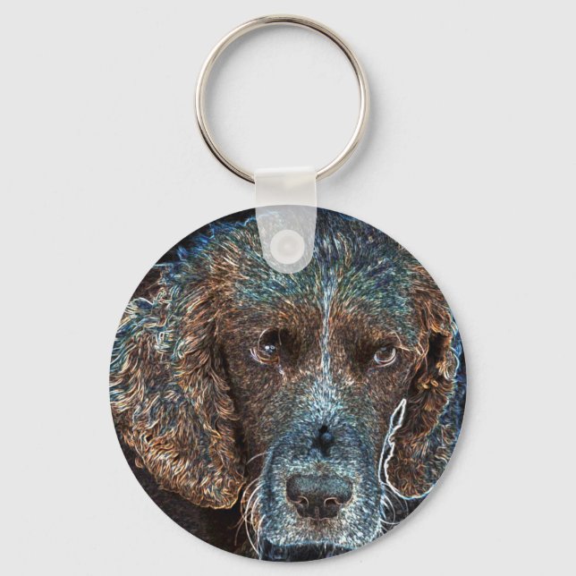 English Springer Key Ring (Front)
