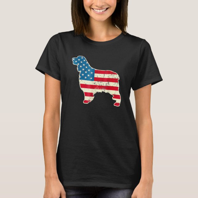 English Springer Spaniel 4th Of July Men Usa Ameri T-Shirt (Front)