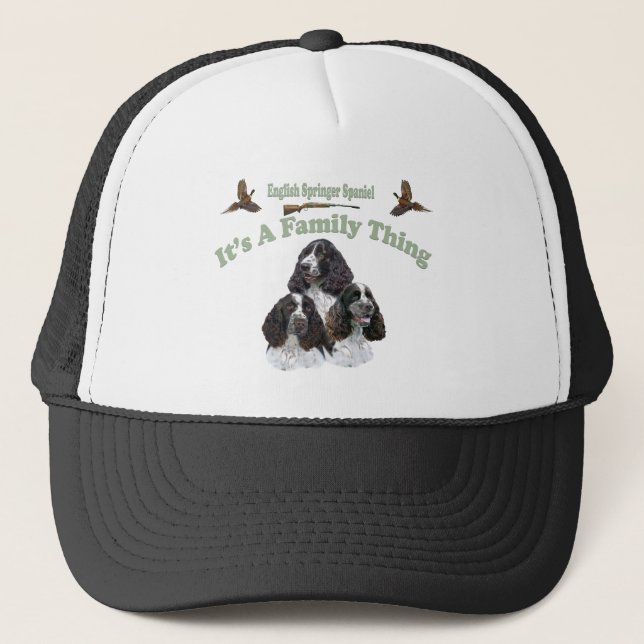 English Springer Spaniel A Family Thing Trucker Hat (Front)