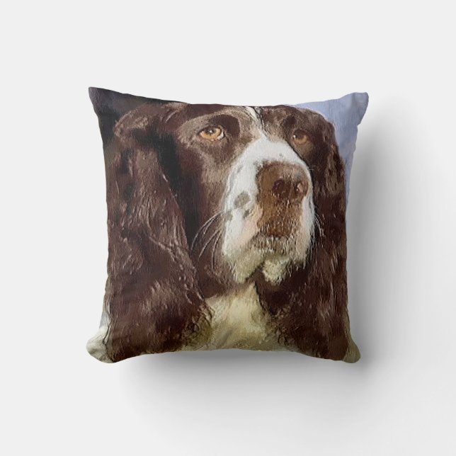 English Springer Spaniel Art Cushion (Front)