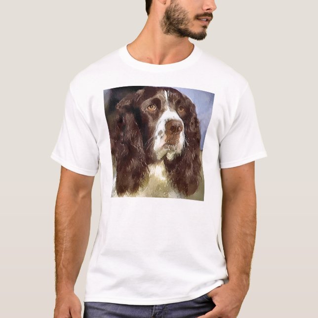 English Springer Spaniel Art Gifts Apparel T-Shirt (Front)