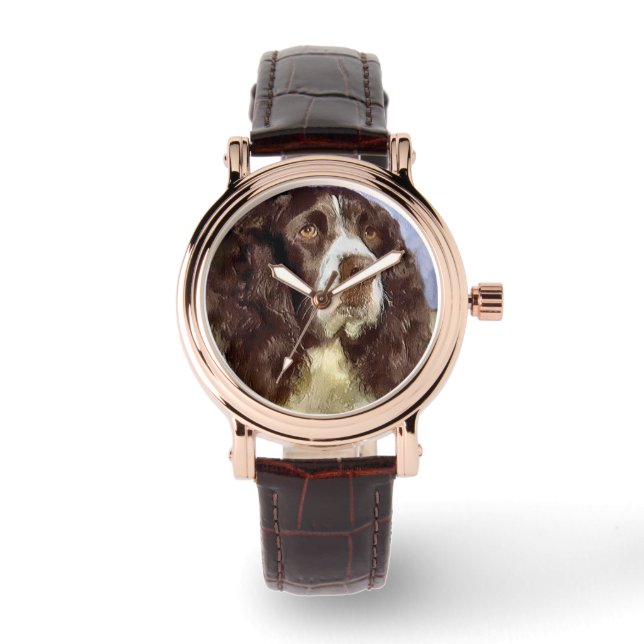 English Springer Spaniel Art Gifts Watch (Front)