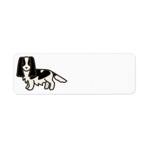 English Springer Spaniel Black ans White Cartoon
