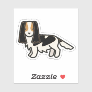 English Springer Spaniel Black Tri Cartoon