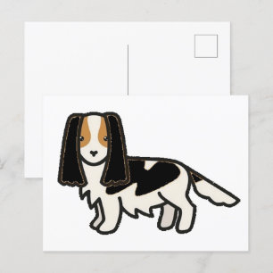 English Springer Spaniel Black Tri Cartoon Postcard