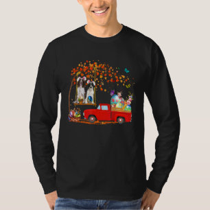 English Springer Spaniel Bunny Ear Red Truck With  T-Shirt