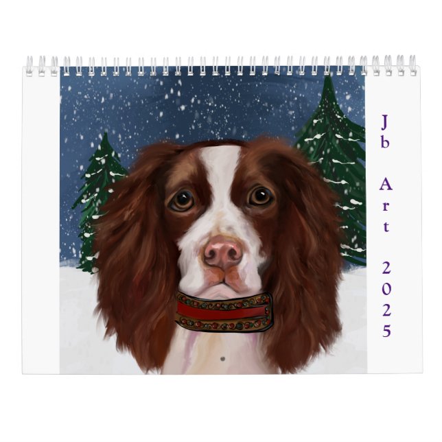 ENGLISH SPRINGER SPANIEL  CALENDAR (Back)