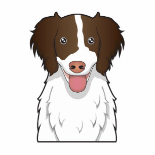 English Springer Spaniel Cartoon Standing Photo Sculpture
