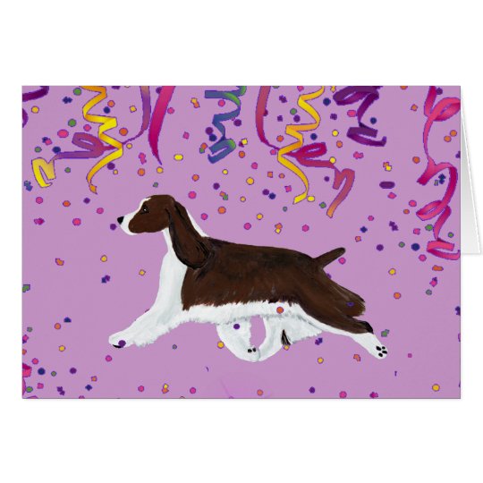 English Springer Spaniel Celebration Card