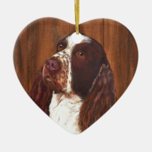 English Springer Spaniel Ceramic Tree Decoration