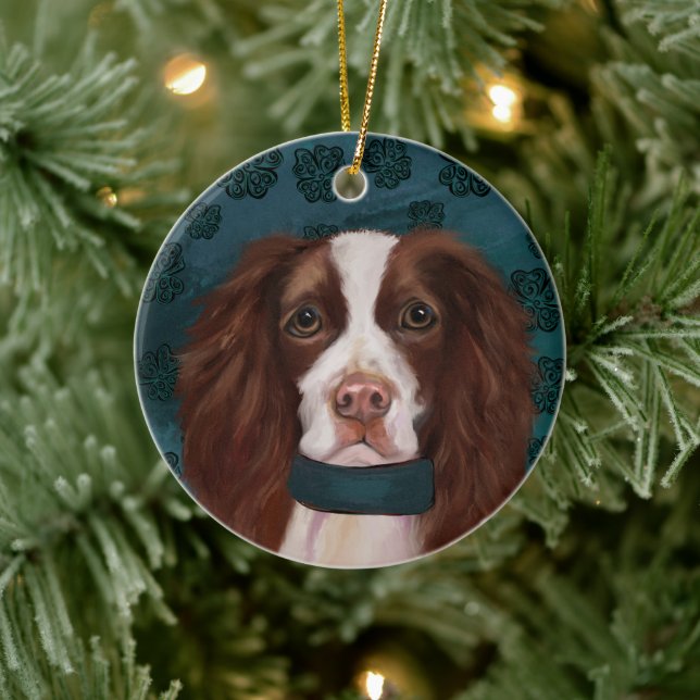 English Springer Spaniel     Ceramic Tree Decoration (Tree)