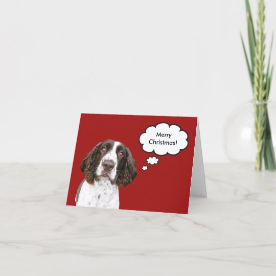 PERSONALISED SPRINGER SPANIEL DOG BIRTHDAY ANY OCCASION CARD Illustrated Insert