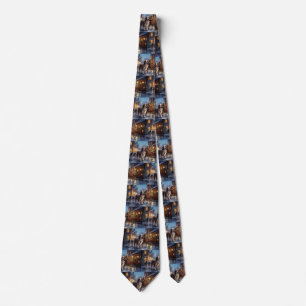 English Springer Spaniel Christmas Festive Season Tie