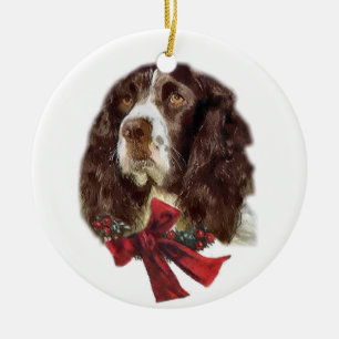 English Springer Spaniel Christmas Ornaments