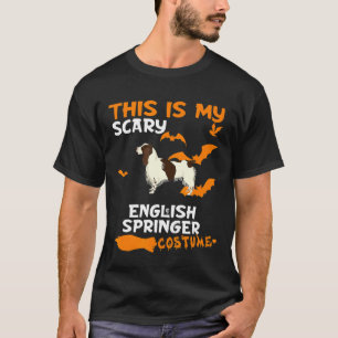 English Springer Spaniel Costume Halloween Lazy Sc T-Shirt