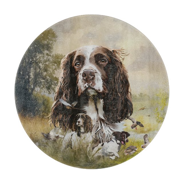 English Springer Spaniel Cutting Board (Front)