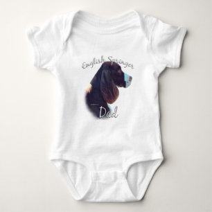 English Springer Spaniel Dad 2 Baby Bodysuit
