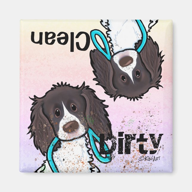 English Springer Spaniel Dishwasher Magnet (Front)