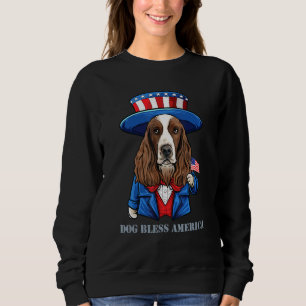 English Springer Spaniel Dog 4th Of July American Sweatshirt