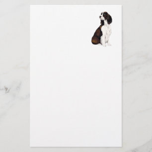 English Springer Spaniel Dog Art Stationery