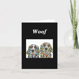 English Springer Spaniel Dog Blank Note Card