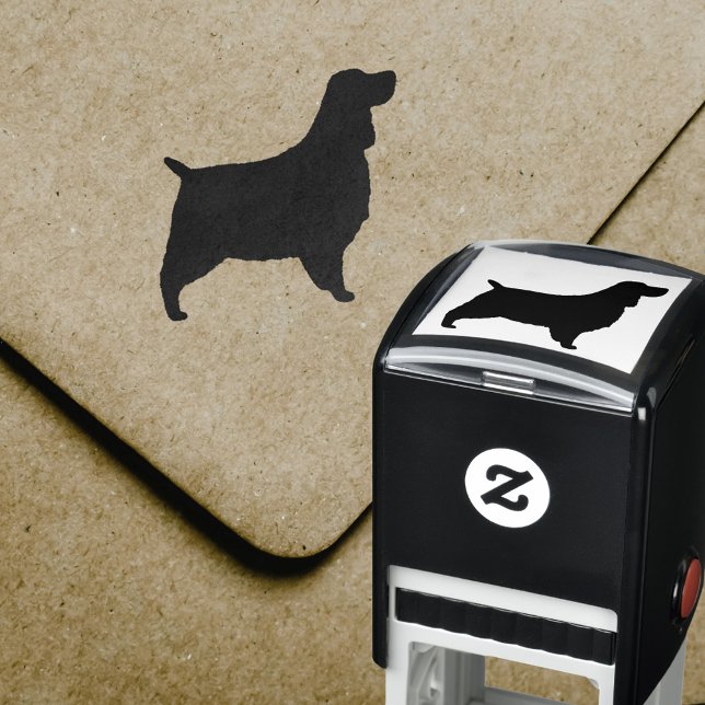 English Springer Spaniel Dog Breed Silhouette Self-inking Stamp (Creator Uploaded)