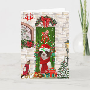 English Springer Spaniel Dog Christmas  Card